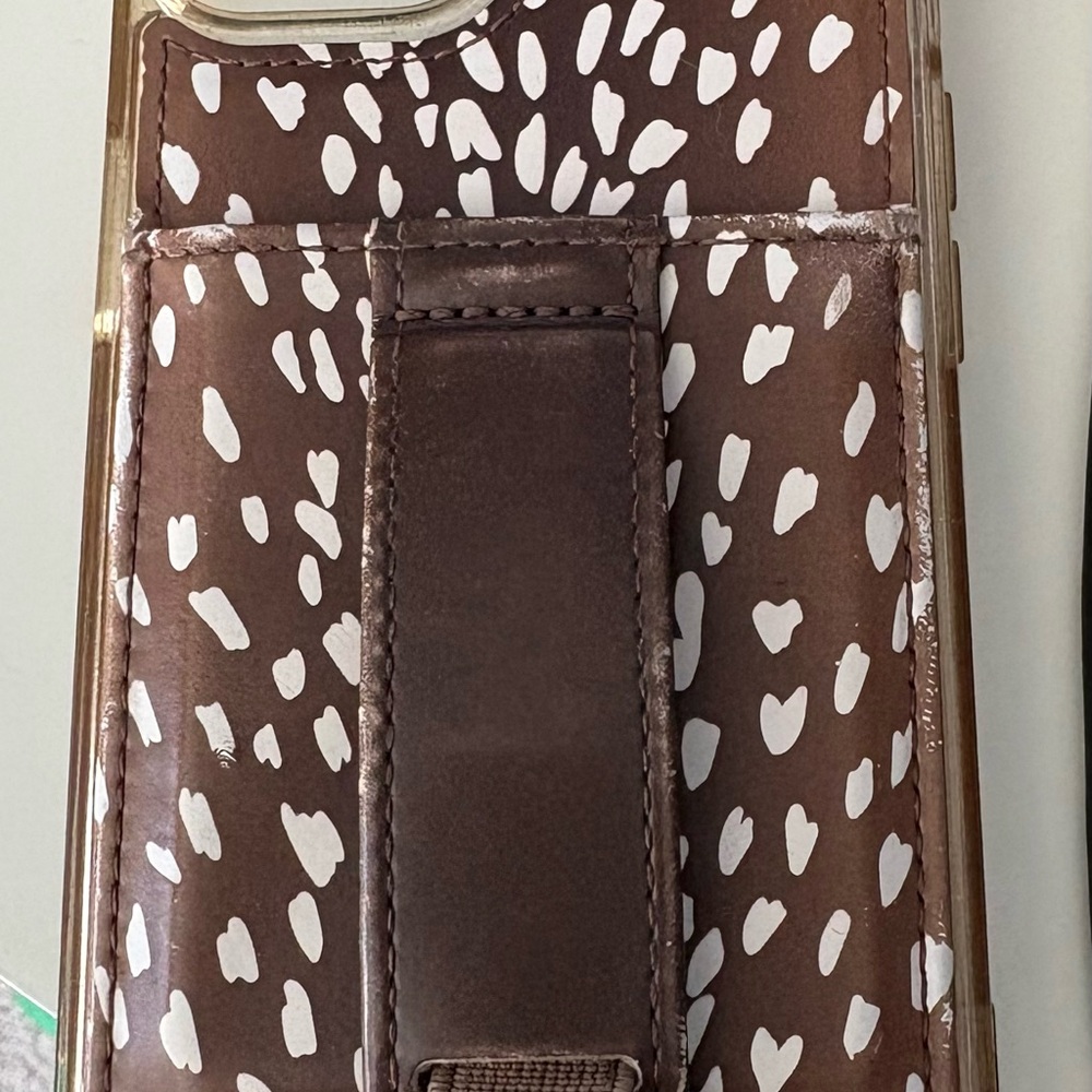 Wallis Brown and White Speckled Phone Case